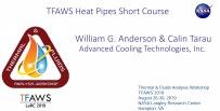 TFAWS Heat Pipes Short Course